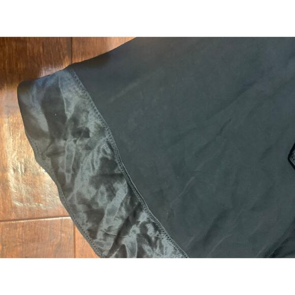 Vintage Maxstudio.com 100% Silk Black A Line Dress - Sz Large - Picture 2 of 8